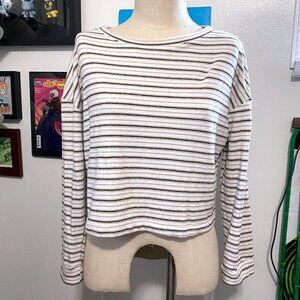 Bhome Brown & Tan Striped Knit Long Sleeve
